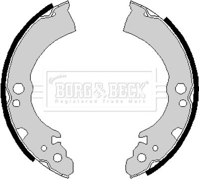 BORG & BECK stabdžių trinkelių komplektas BBS6163